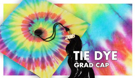 Tie-Dye Graduation Cap