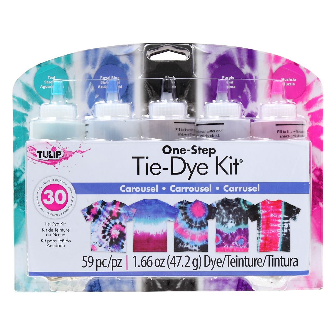 Tie Dye Your Summer Tulip OneStep Carousel TieDye Kit