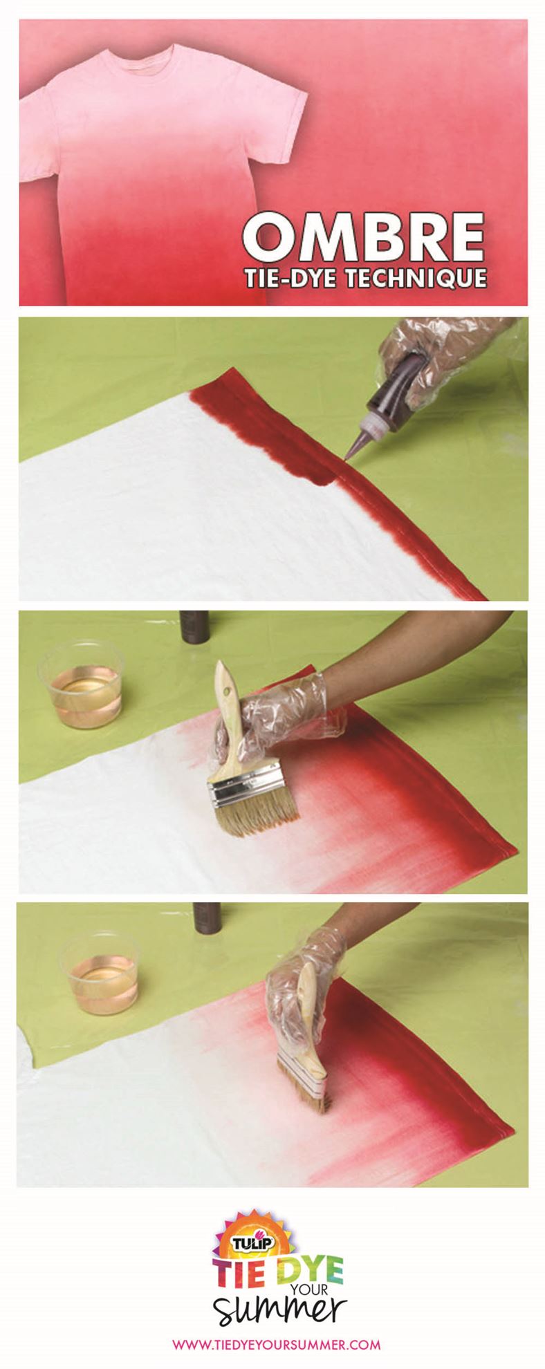 Tie Dye Your Summer Ombre TieDye Technique