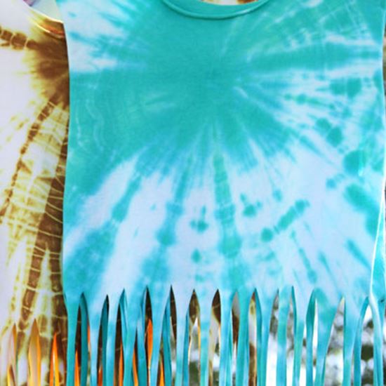 tie dye tank top turquoise