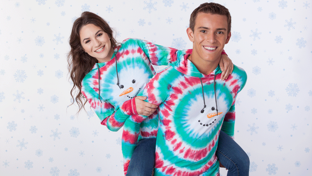 Picture of DIY Tie-Dye Snowman Ugly Sweater Hoodie