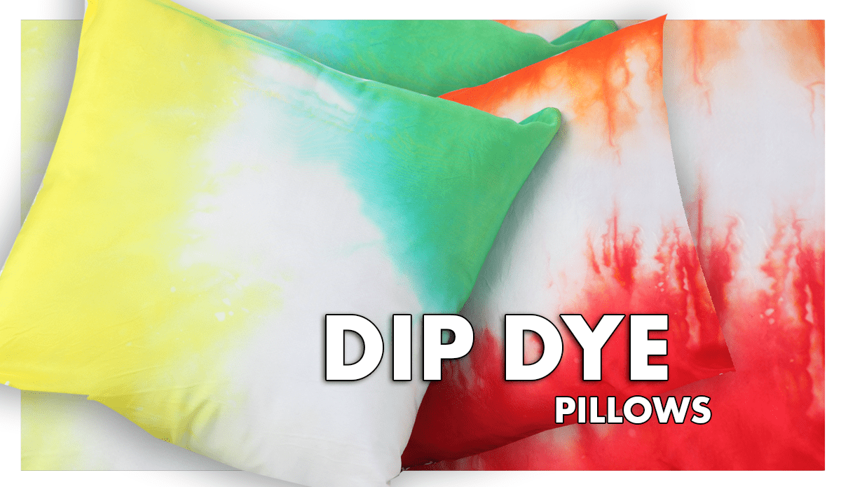 Dip Dye Pillows