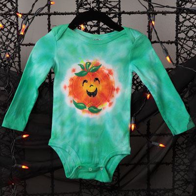 Pumpkin Tie Dye Baby Suit