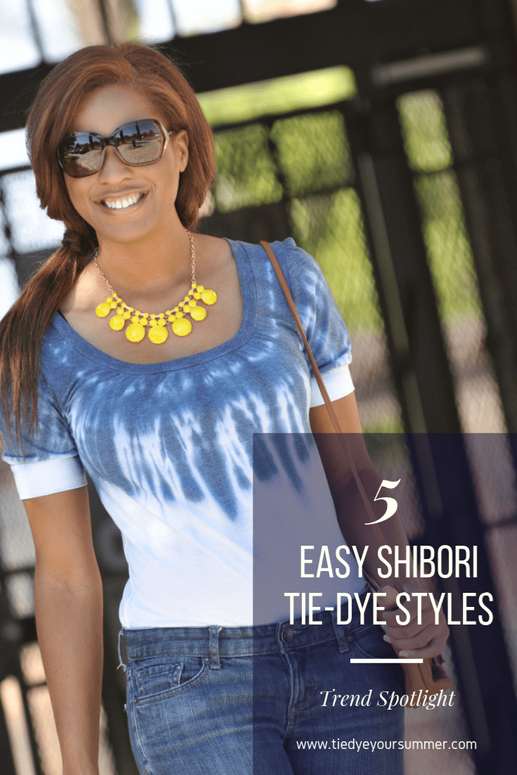 5 Easy Shibori Tie Dye Styles