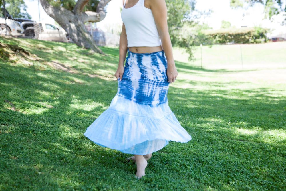 Shibori Tie-Dye Skirt