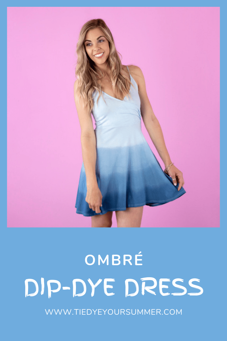 Tulip Ombre Dip Dye Dress