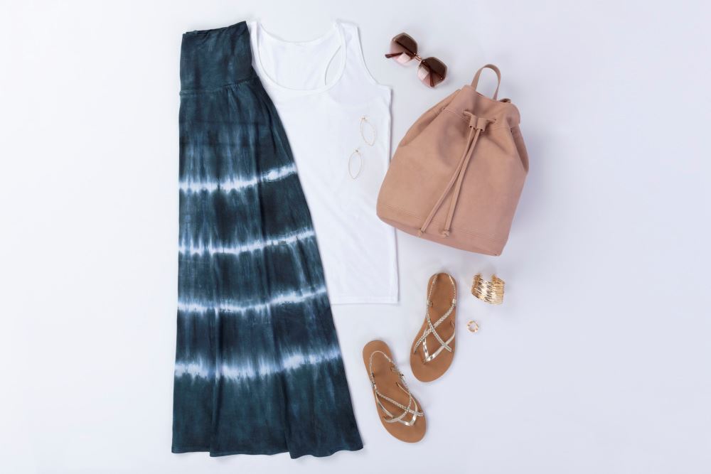 Hilary Duff Inspired Tie Dye Maxi Skirt