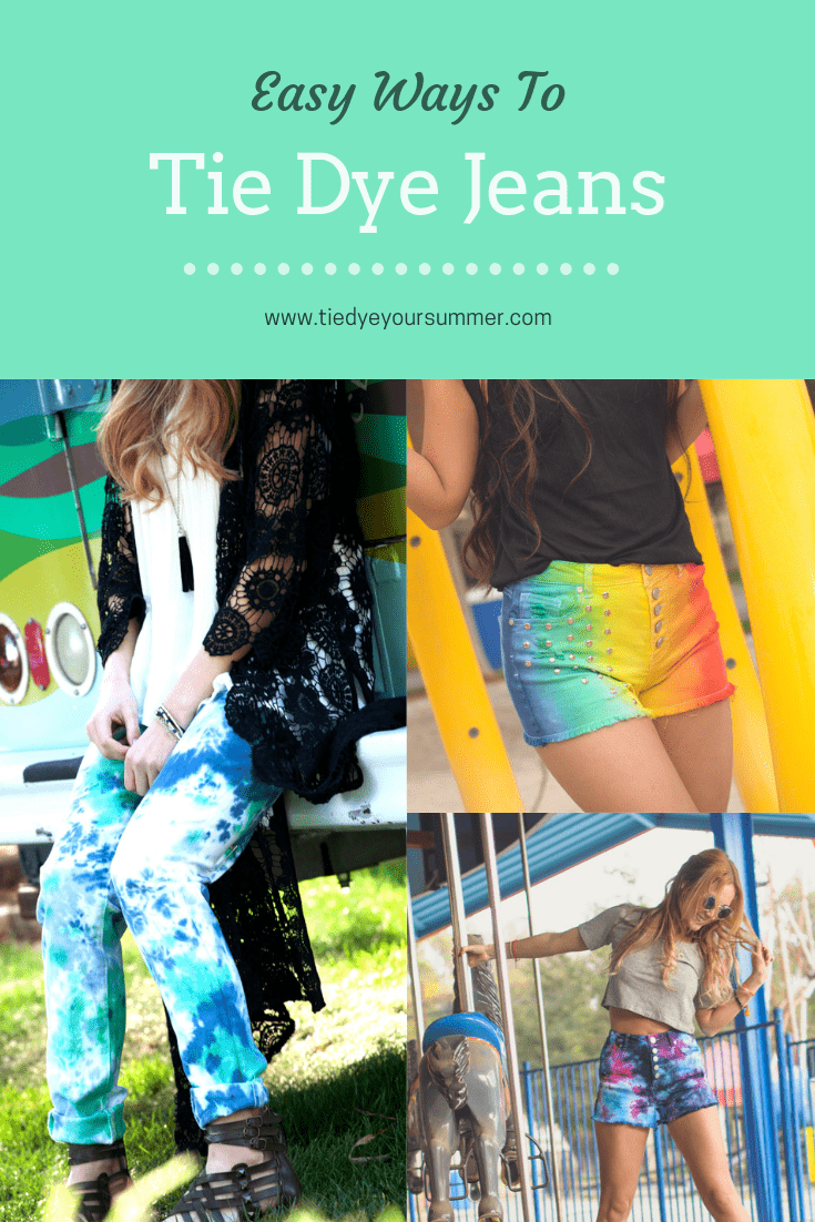 Easy Ways To Tie Dye Jeans with Tulip Tie Dye