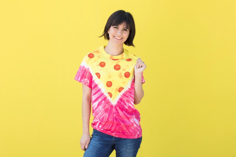 Tulip Tie-Dye Pizza T-shirt