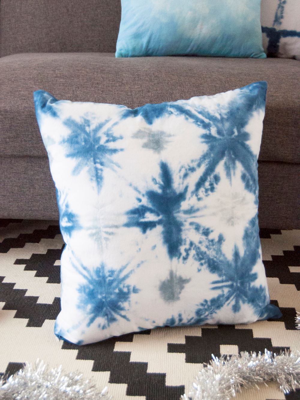 Tulip Winter Shibori Tie-Dye Pillows