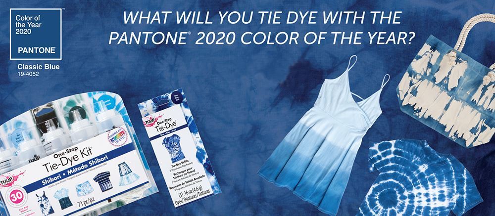 Tulip Pantone Classic Blue Tie Dye