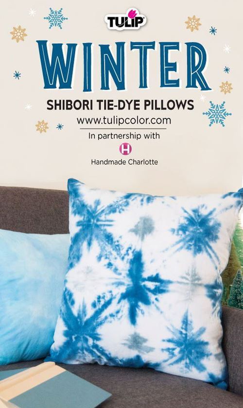 Tulip Winter Shibori Tie-Dye Pillows