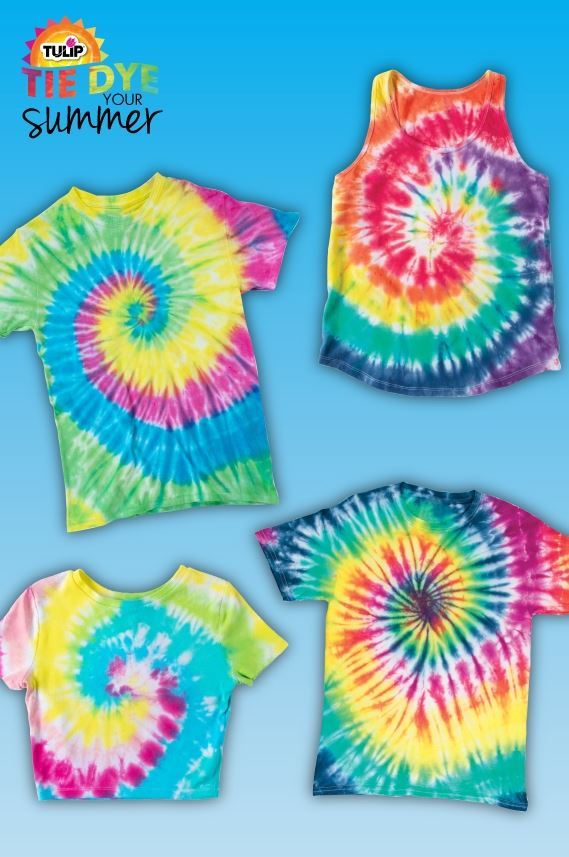 7 Spiral Tie Dye Ideas | Tie Dye Your Summer