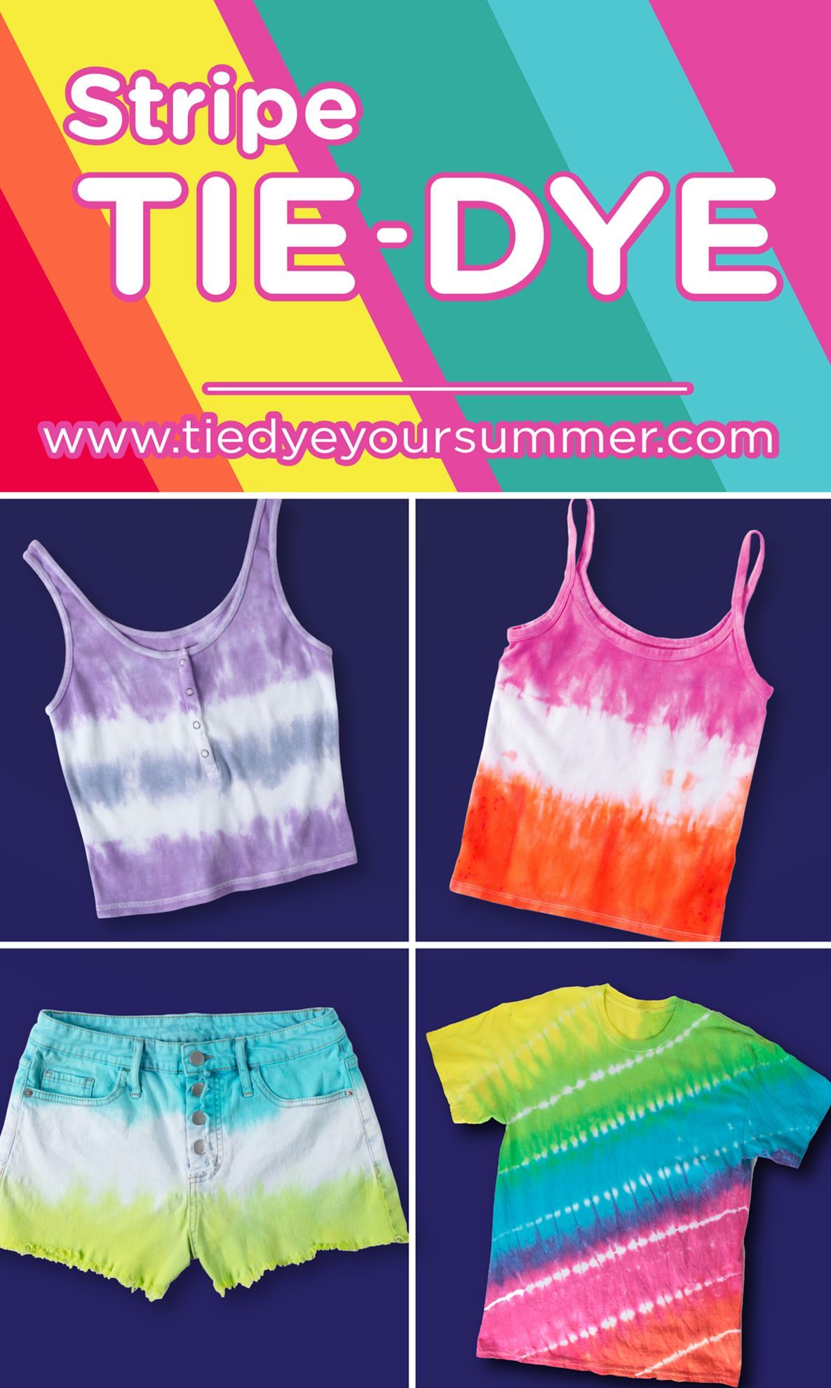 Tulip Stripe Tie-Dye Ideas