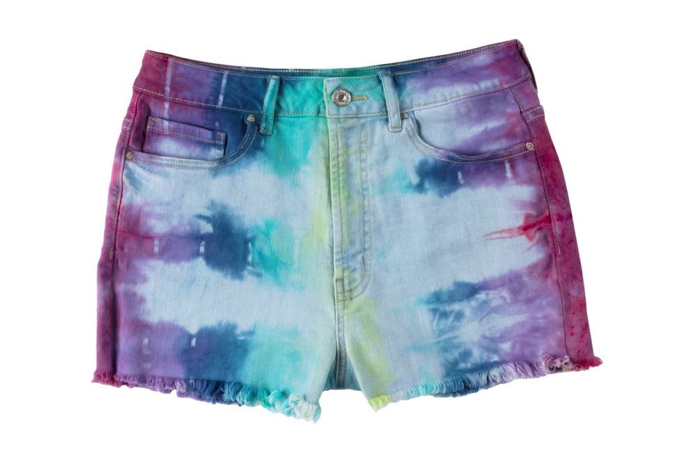 Rainbow Tie-Dye Shorts