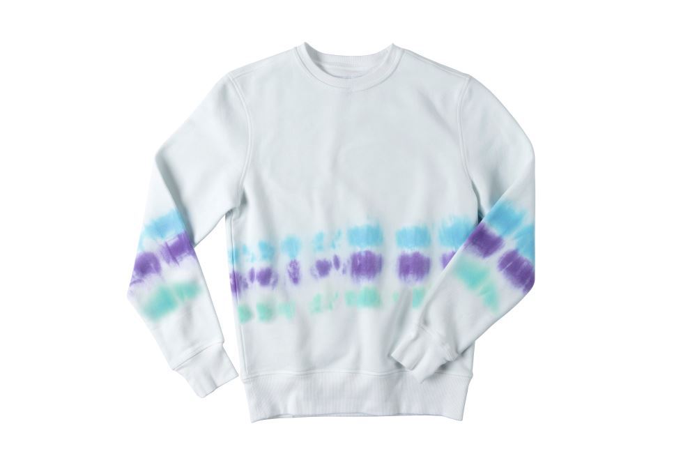 Pastel Stripe Tie-Dye Sweatshirt