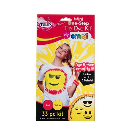 Red and Yellow Emoji Tie Dye Kit