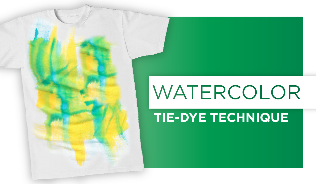 Watercolor Tie-Dye Technique