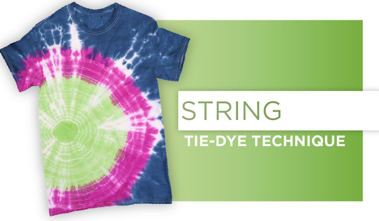 String Tie-Dye Technique