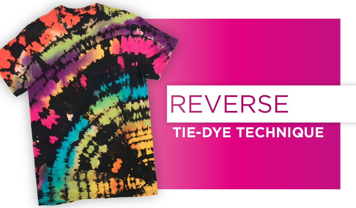 Reverse Tie-Dye Technique