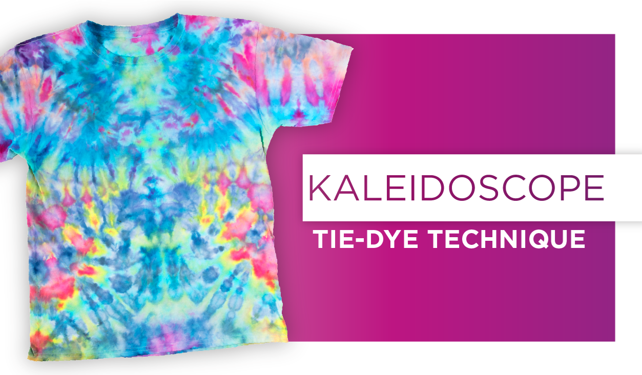 kaleidoscope ice tie-dye technique