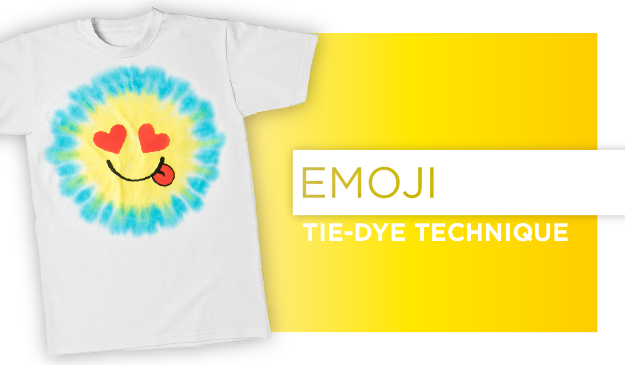 Emoji Tie-Dye Technique