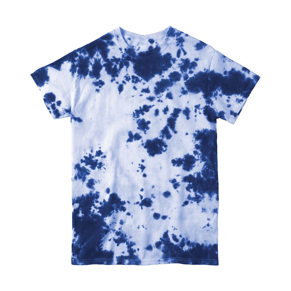 Crumple tie-dye technique