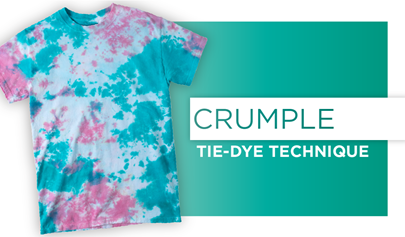 Crumple Tie-Dye Technique