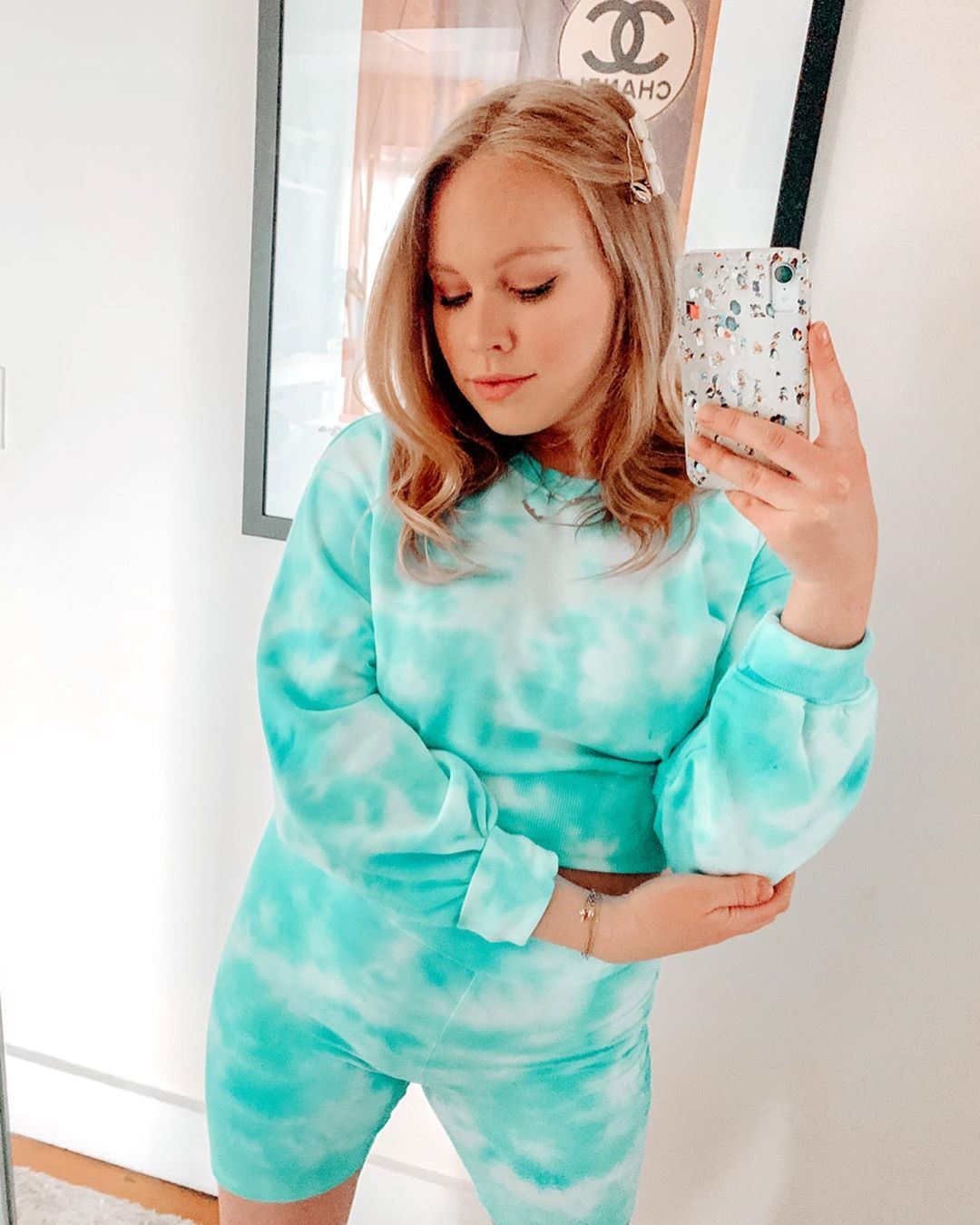 Tie-dye short sweatsuit from @littlechateau