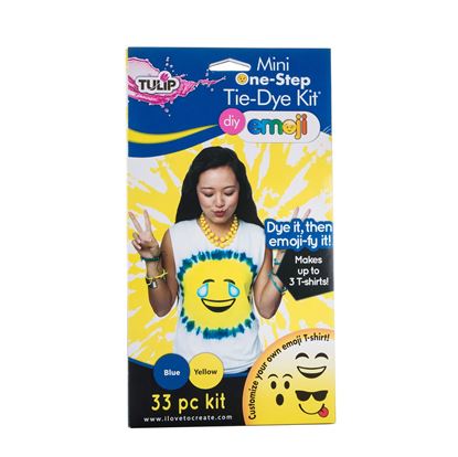 Blue and Yellow Emoji Tie Dye Kit