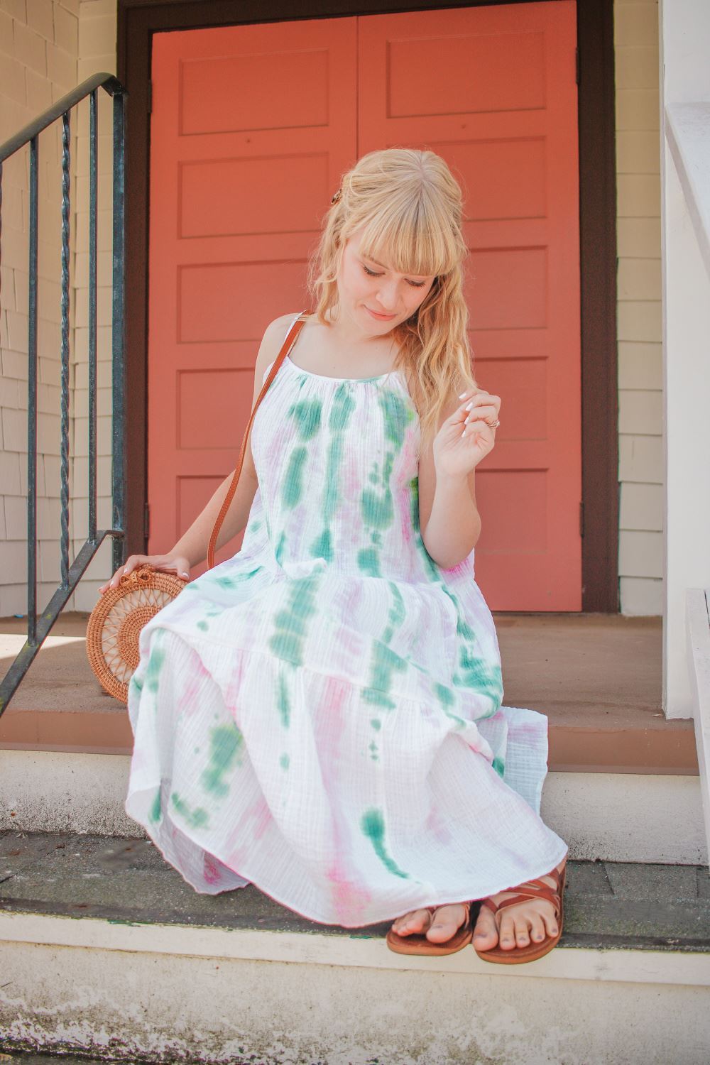 Tie-Dye Slip Dress for Fall Style