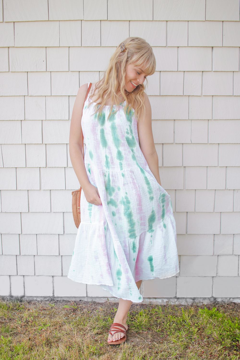 Tulip Tie-Dye Slip Dress