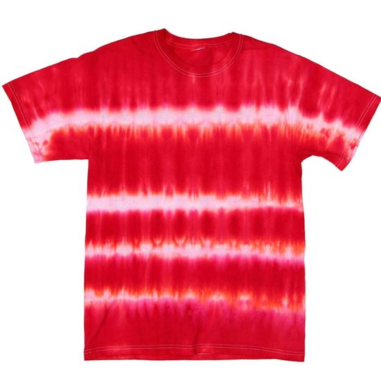 pink and red tie dye shirt