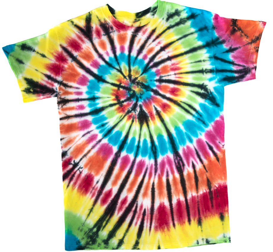 How To Make a Black Spiral Tie Dye T-shirt 