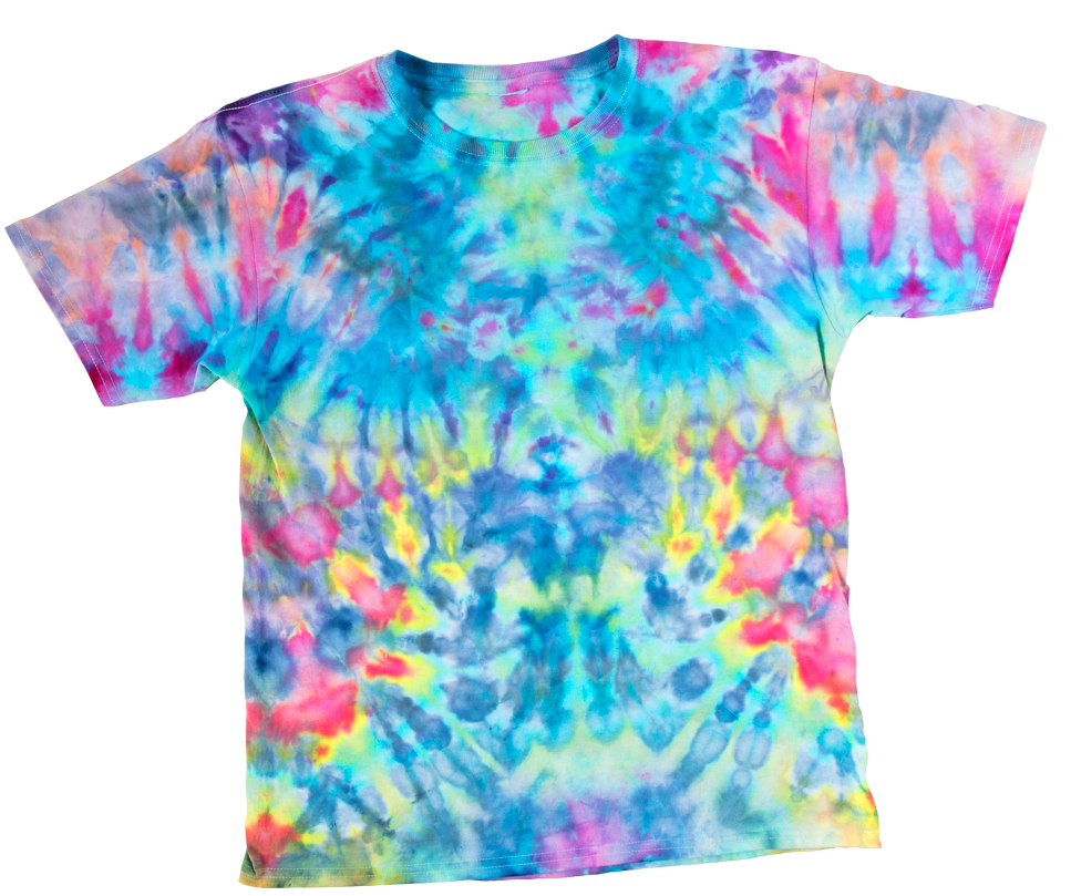 kaleidoscope ice tie-dye technique