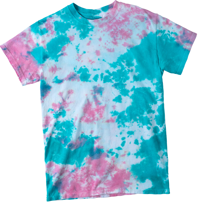 Crumple tie-dye technique