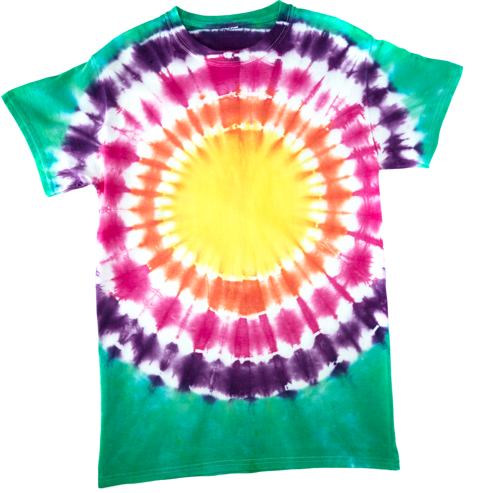 4 Ways to Tie Dye - Bullseye, Swirl, Stripe and Ombre 