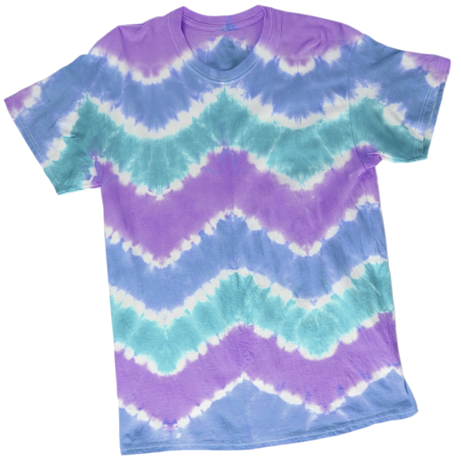 Chevron tie-dye technique