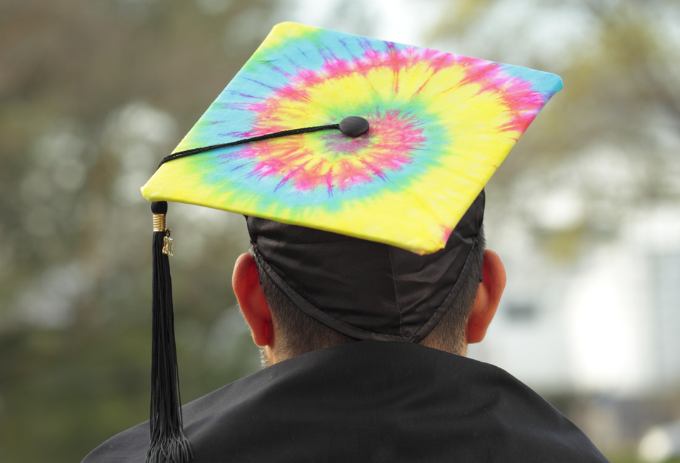Picture of Tie-Dye Graduation Cap