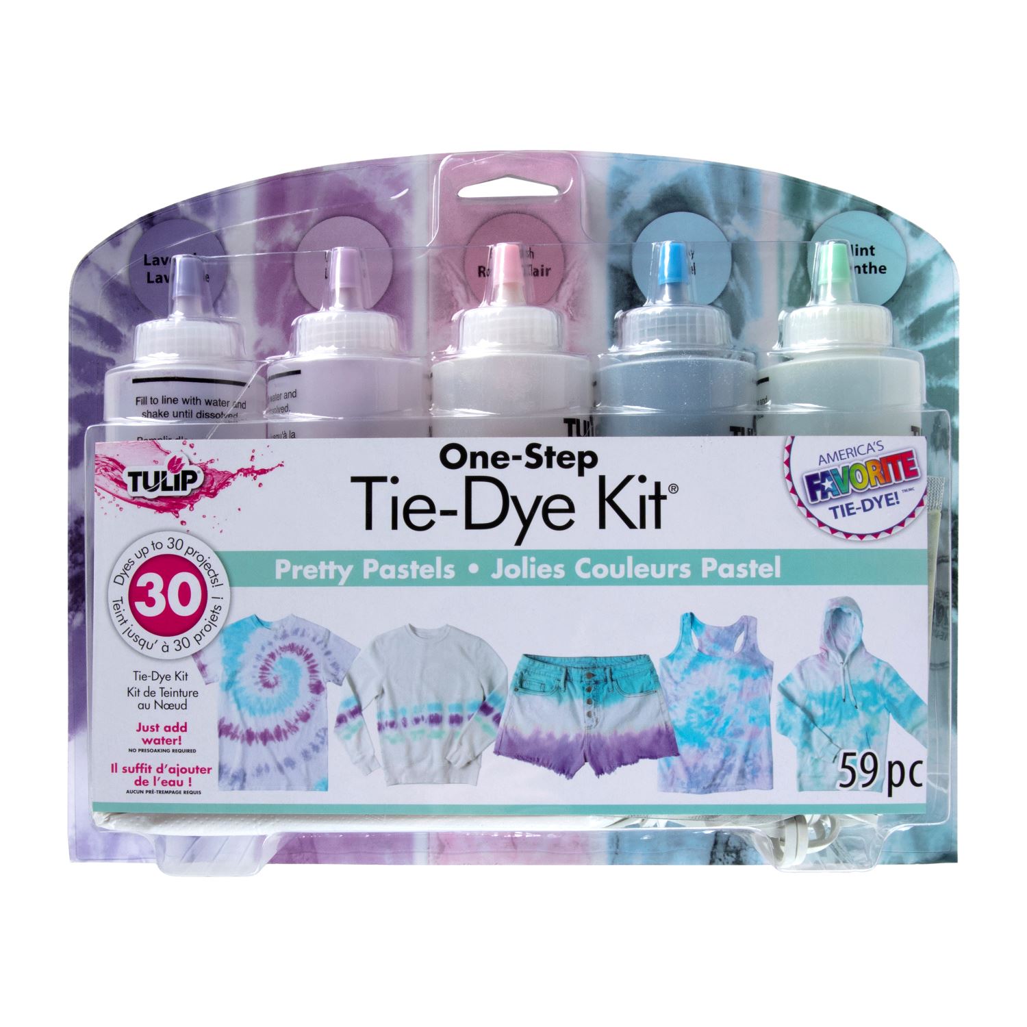 Tie Dye Your Summer Pretty Pastels 5Color TieDye Kit