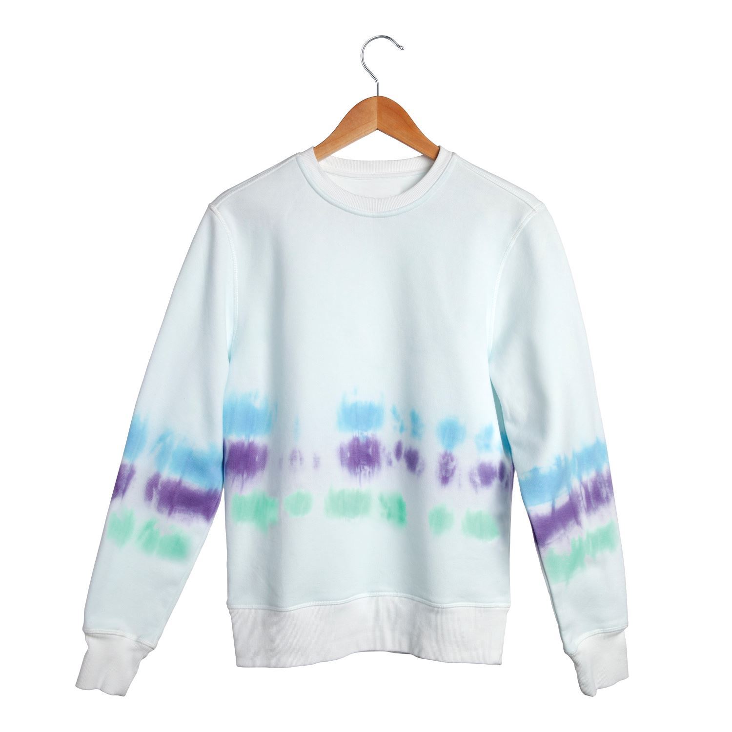 Striped Tie-Dye Sweatshirt