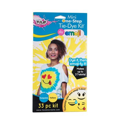 Turquoise and Yellow Emoji Tie Dye Kit