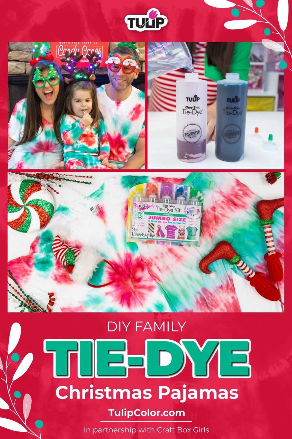 Family Tie-Dye Christmas Pajamas