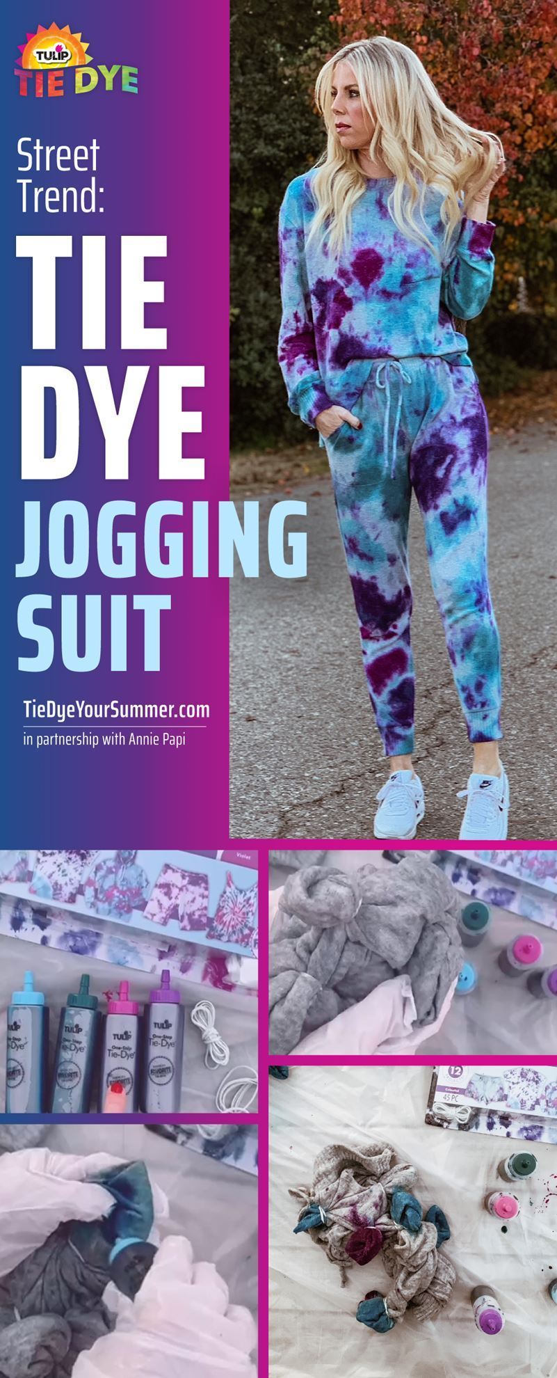 Street Trend: Tie-Dye Jogging Suit