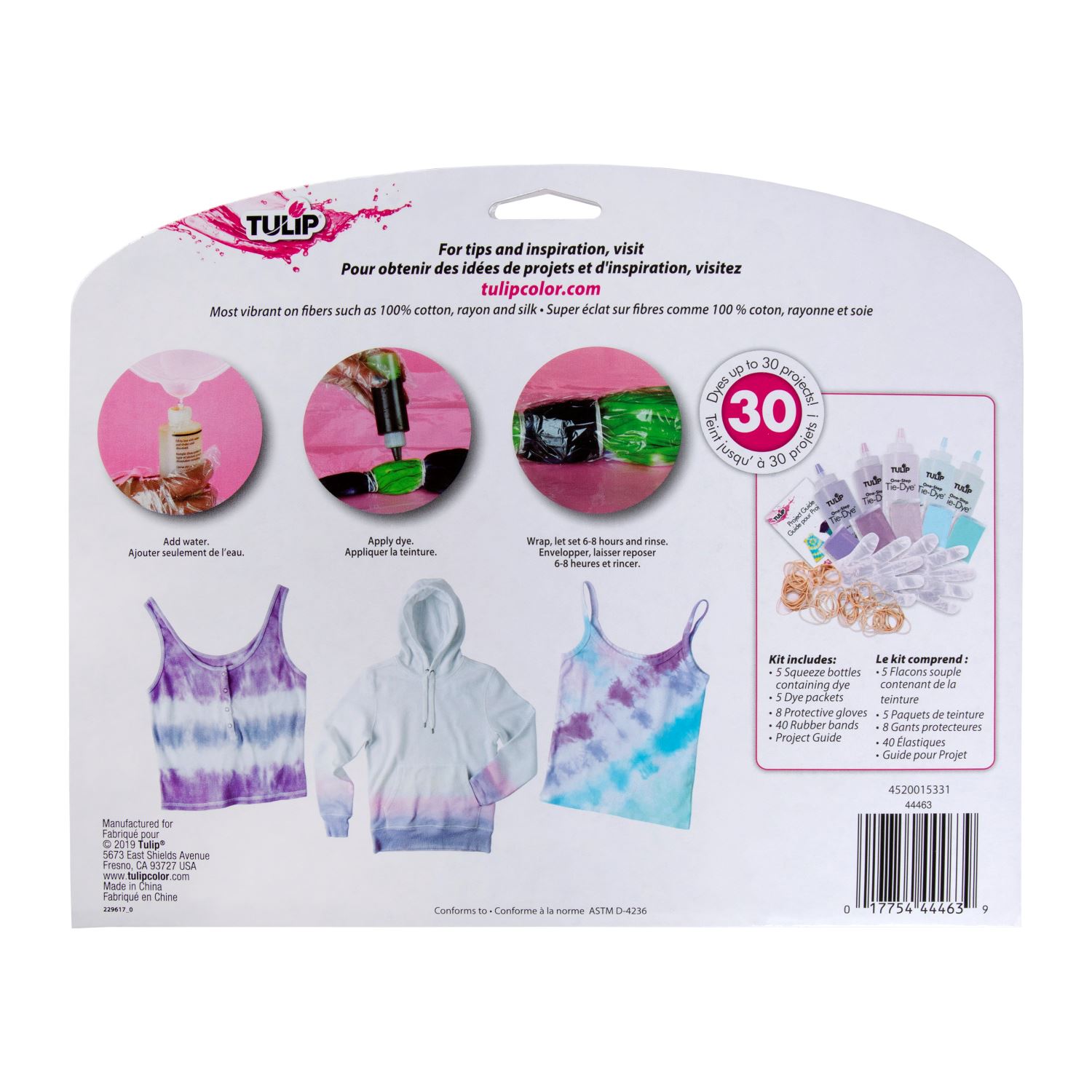 Tie Dye Your Summer Pretty Pastels 5Color TieDye Kit