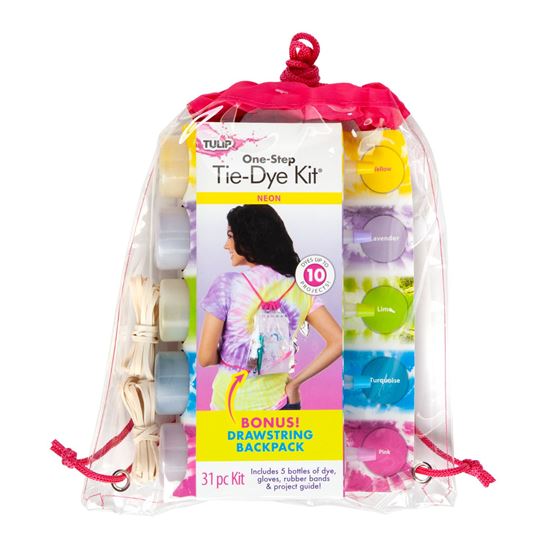 Picture of Tulip® Neon One-Step Tie-Dye Backpack Kit