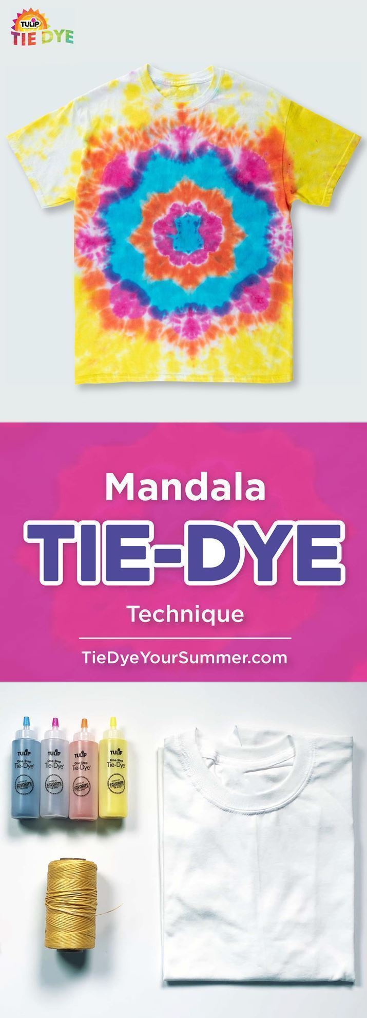 Mandala Tie-Dye Technique