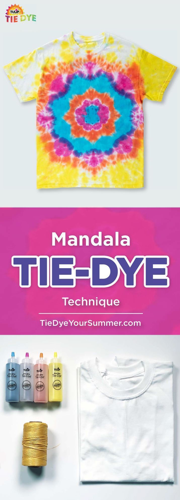 Mandala Tie-Dye Technique | Tie Dye Your Summer