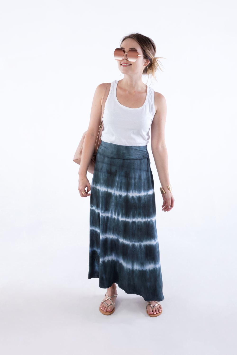 Tie-Dye Maxi Skirt