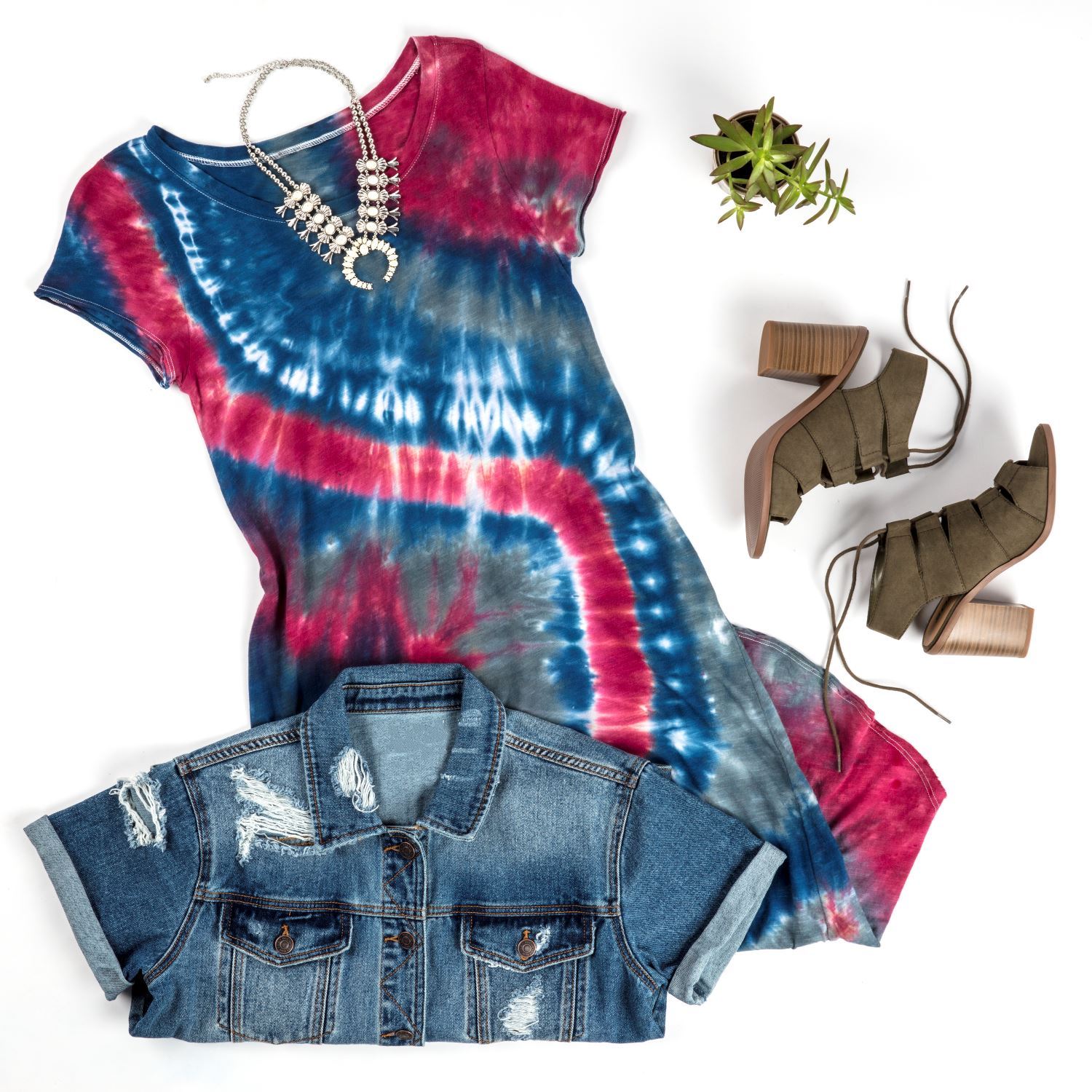 Tie-Dye T-shirt Dress